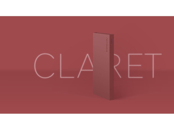 Внешний аккумулятор «NEO ARIA», 10000 mAh, Цвет бордовый/серый