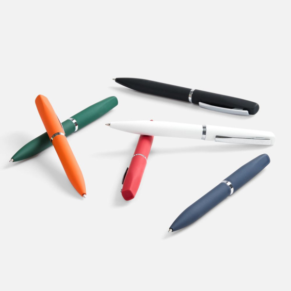 Ручка шариковая Bolt Soft Touch, черная, 13,8х1,3 см