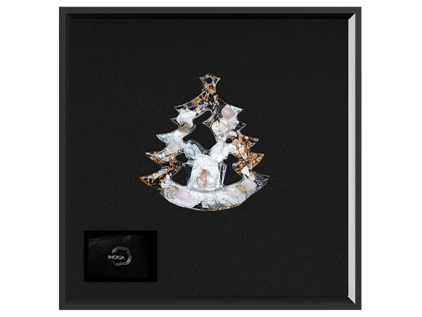 Елочная игрушка Ель, Цвет Розовый кварц