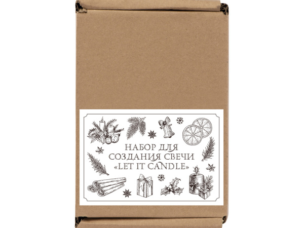 Набор для создания свечи «Let it Candle», Цвет белый