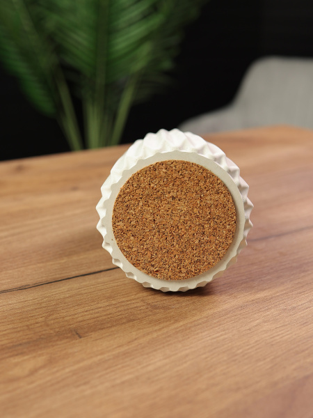 Ваза для сухоцветов декоративная из гипса, арт. g001004