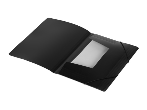 Папка А4 на резинке, Цвет черный