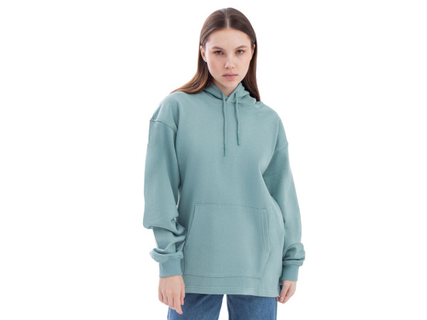 Худи оверсайз «Alpha.01» унисекс, Размер XL-2XL, Цвет пыльный бирюзовый