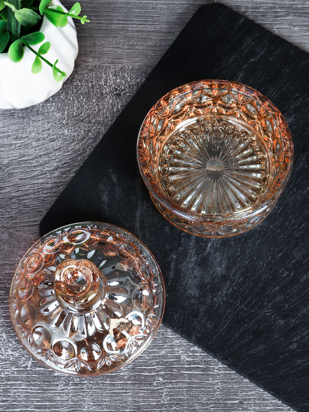 Сахарница 100 мл / 8172 /уп 60/ янтарь