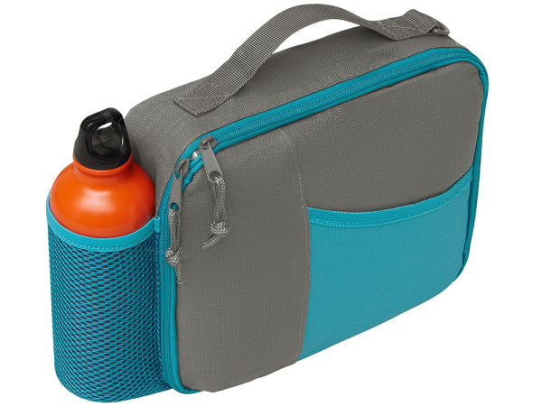 Изотермическая сумка-холодильник «Breeze New» для ланч-бокса, Цвет серый/голубой