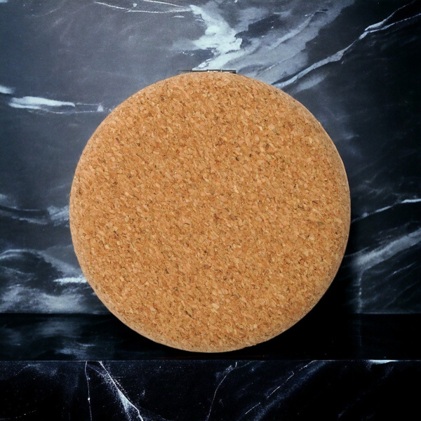 Складное двустороннее карманное зеркало BELLE, бежевый