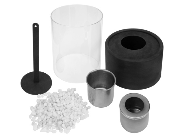 Биокамин «Hygge», Цвет черный/прозрачный