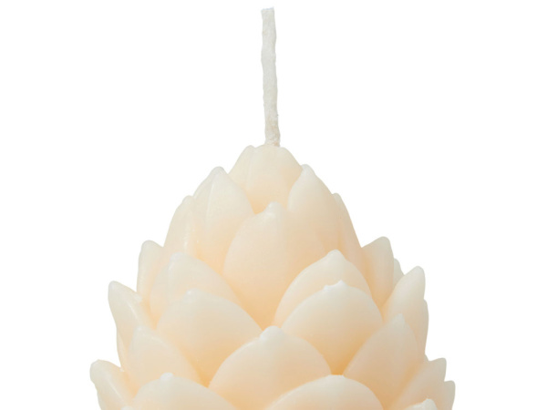 Свеча «Шишка», Цвет молочный