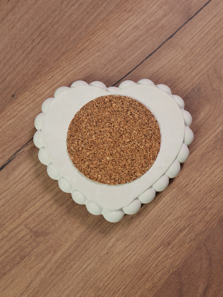 Сердце - Подставка для мелочей и украшений из гипса декоративная, арт. g003012