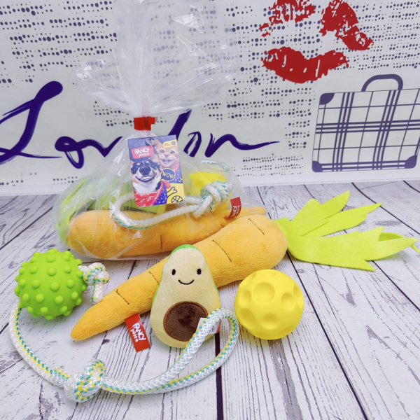 Набор игрушек для собак Счастливый пёс Fancy Pets, 4 в 1, SET1