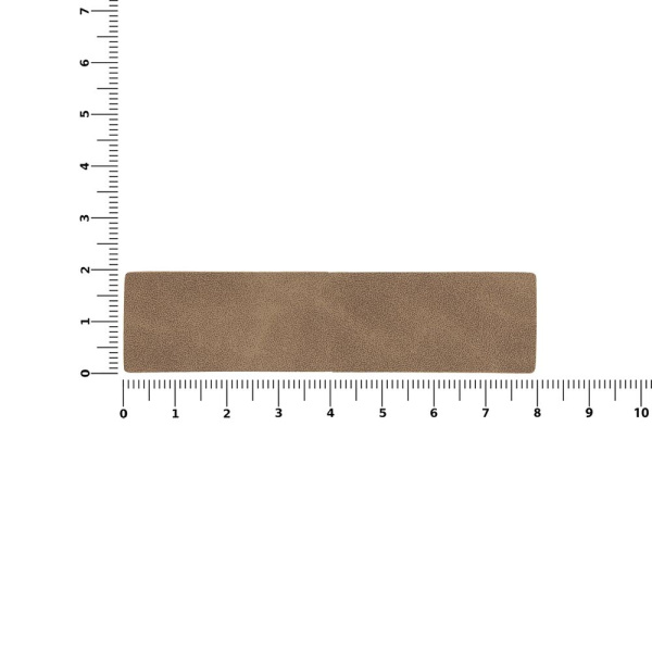 Лейбл Listra Nubuck Touch, S, коричневый, 2х8 см