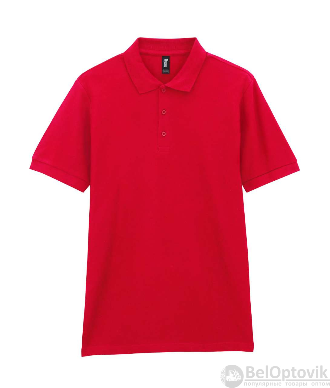 Футболка поло PREMIUM COTTON ADULT DOUBLE PIQUE, КРАСНЫЙ S