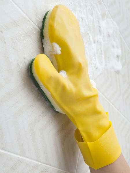 Перчатка с чистящим абразивным слоем "You` ll love", 35 см