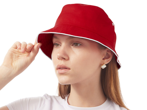 Панама «Hanoi», унисекс, Цвет красный, белый