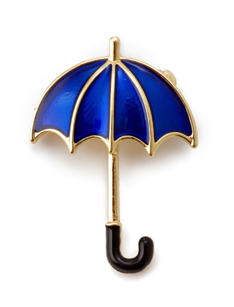 Брошь Зонтик 4,0 х 2,8 см