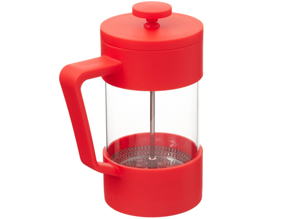Френч-пресс «Intense», Цвет красный/прозрачный