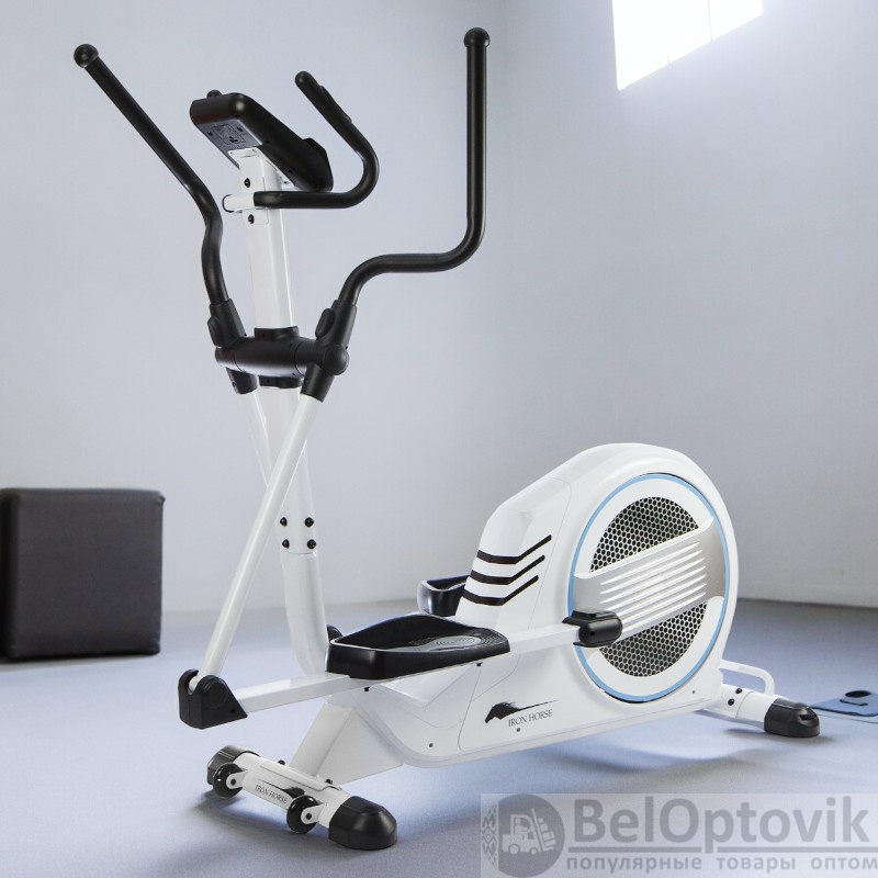 Эллиптический тренажер Белый / Эффективный, помогает укрепить здоровье и физическую форму