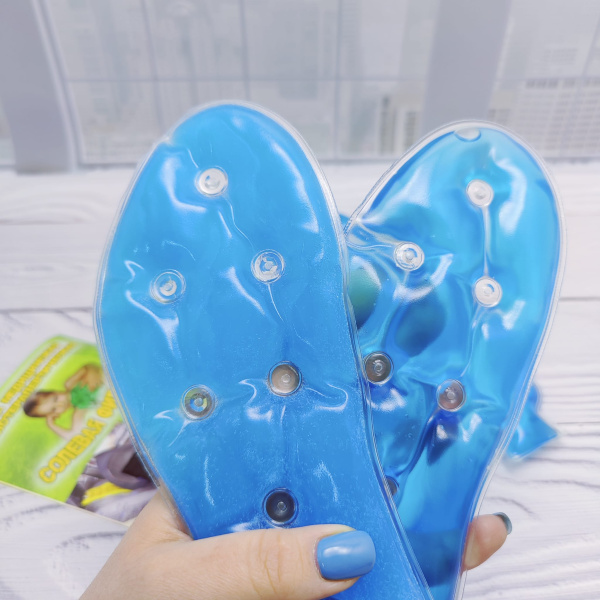 Солевая грелка Стельки (пара, 2 шт), активатор "кнопка", размер 26,0 х 8,5 см . Цвет Микс