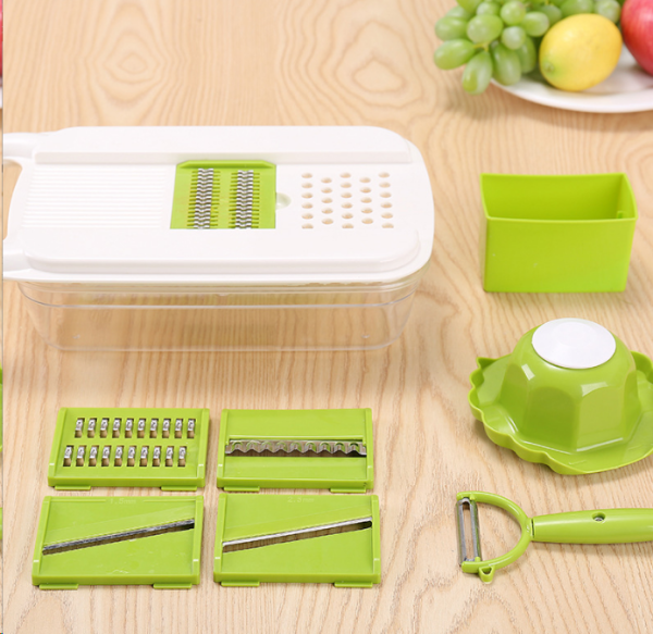 Овощерезка с 5 насадками держателем и овощечисткой / DK-449 /уп 24/681317