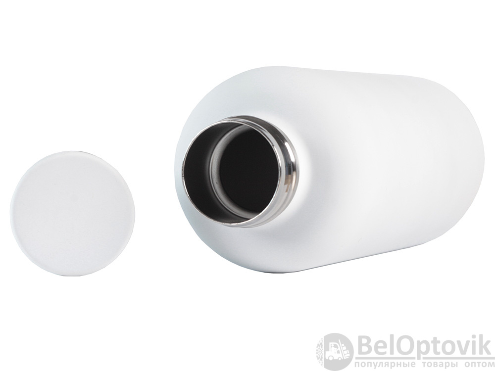 Вакуумная термобутылка ODIN, soft-touch, 550 мл, Цвет белый