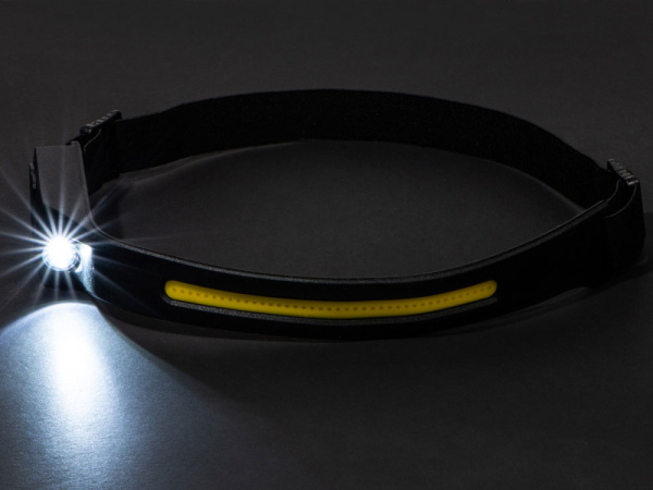 Налобный фонарь 2-в-1 c управлением жестами «Spacelight», Цвет черный