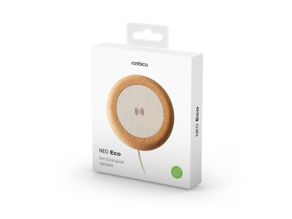 Беспроводное зарядное устройство «NEO Eco», Цвет коричневый