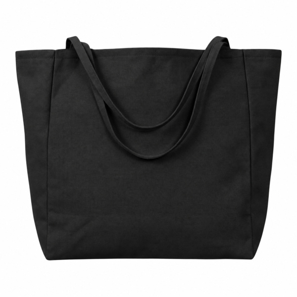 Шоппер-оверсайз «Grossbag» из переработанного хлопка, 340 г/м2, Цвет черный