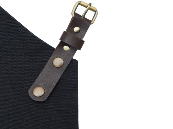 Фартук из канваса с карманами, Цвет черный