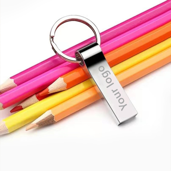 Универсальная Флешка "Ring rail" объем памяти 16 Гб металл, серебристый глянец