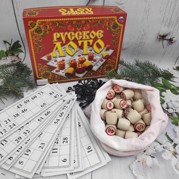 Настольная игра для взрослых и детей Русское Лото