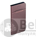 Чехол-книжка универсальный для смартфонов р.XL, 6.5"-7.1", бордовый