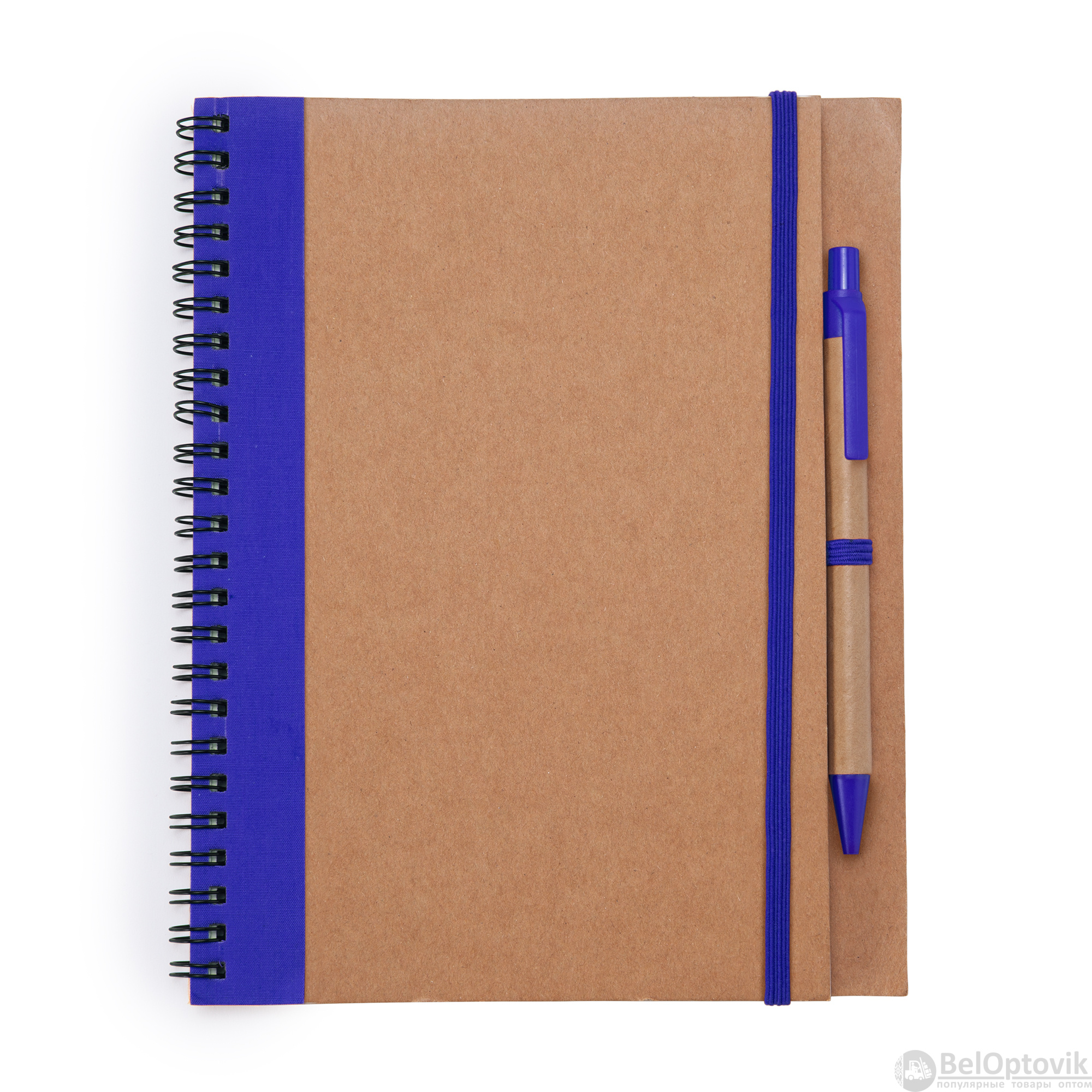 Блокнот с ручкой ALANI, Королевский синий