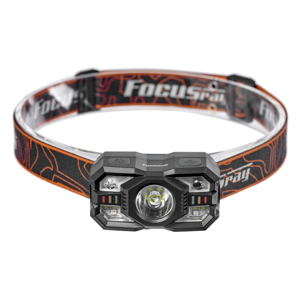 Фонарь налобный FOCUSray 1321 акку 18650 1200мАН цифровой дисплей,сенсор, USB кабель 1/40/160, шт