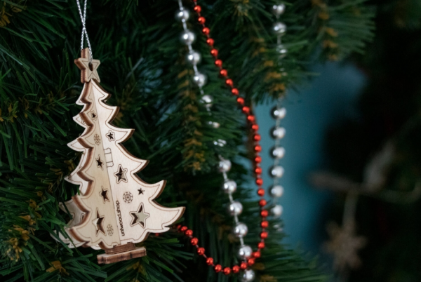 Открытка-конструктор из дерева UNIWOOD "С Новым Годом" 5 деталей