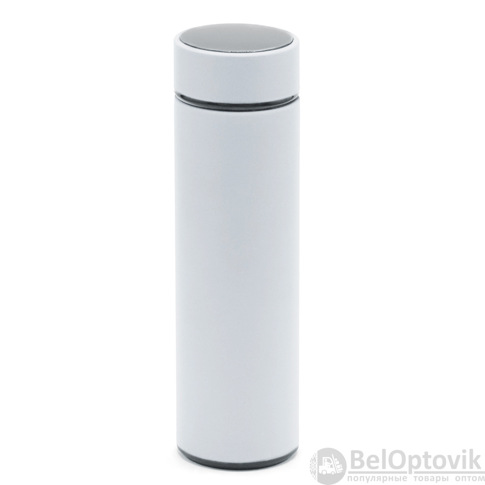 Термос Indy софт-тач, светло-серый