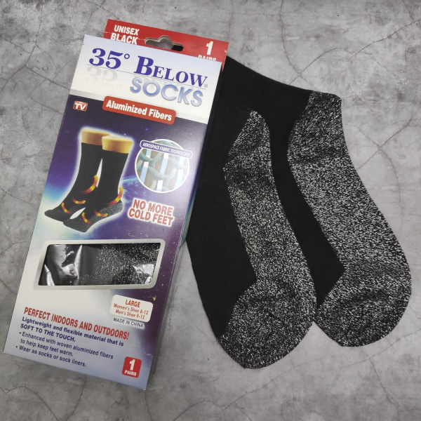 Термо - носки женские 35° Below Socks (содержат алюминиевые волокна). 37-41 р-р