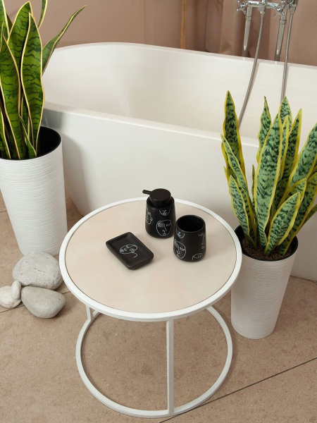 Стакан для ванной Анри, керамика, 9x9x10,5см  FRESH CODE