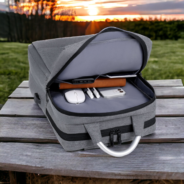 Рюкзак для ноутбука 15.6" Forward MBP-1055, серый / Уплотненное дно, утолщенная стенка