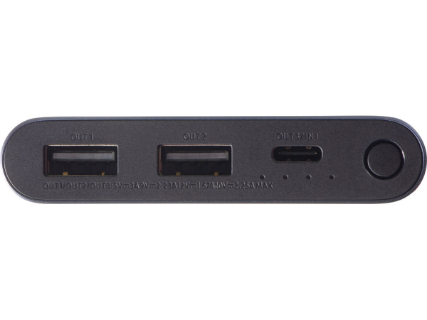 Внешний аккумулятор «22.5W Power Bank» с быстрой зарядкой QC/PD, 10000 mAh, Цвет синий, черный