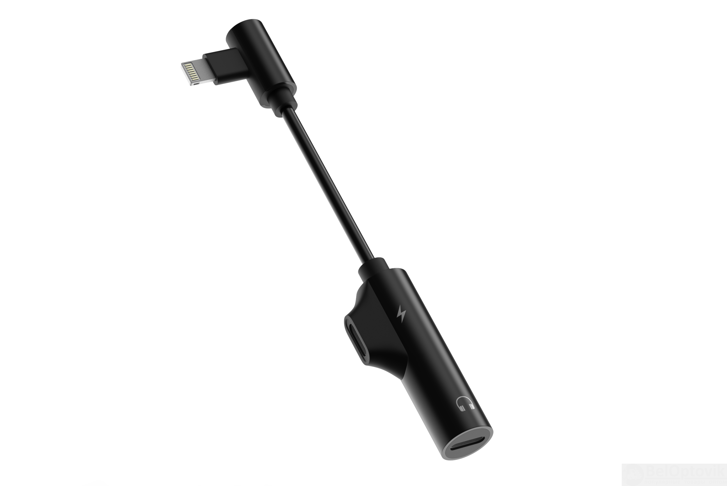 Адаптер аудио DUAL Lightning (аудио+зарядка), OLMIO