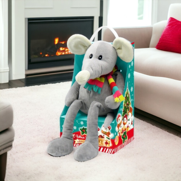 Мягкая игрушка "Мышиный король на троне", полиэстер, мультиколор / Необычный подарок для Нового года