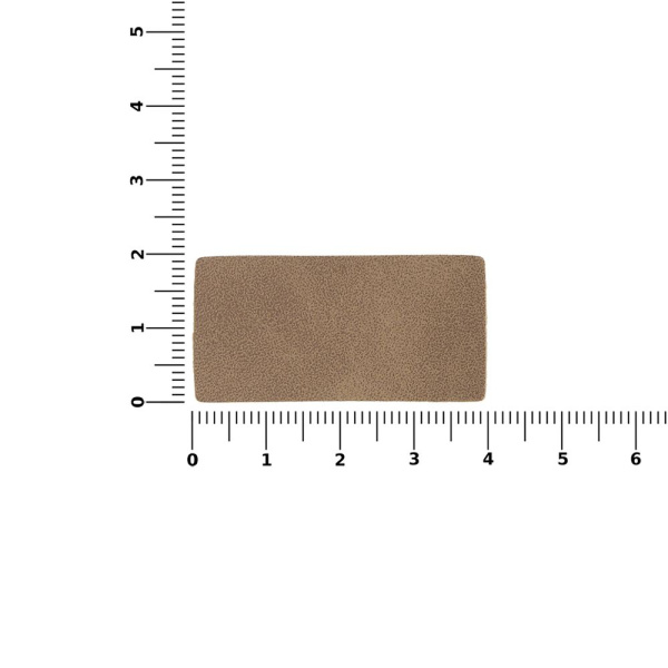 Лейбл Listra Nubuck Touch, XS, коричневый, 2х4 см