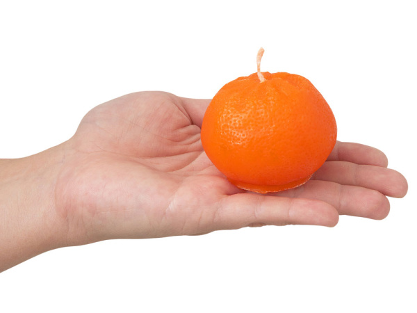 Свеча «Мандарин», Цвет оранжевый