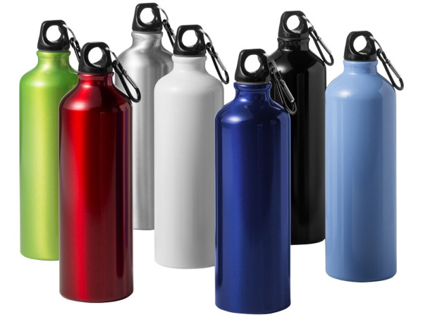 Алюминиевая бутылка «Oregon» с карабином, Цвет белый