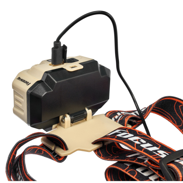 Фонарь налобный FOCUSray 1329 акку 18650 1200мАН 200 люмен,цифровой дисплей,USB кабель 1/160, шт