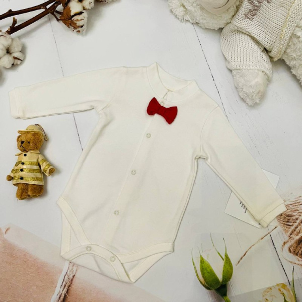 Комбинезон - боди для новорожденных детей Bebika, натуральный хлопок (13/18-13)