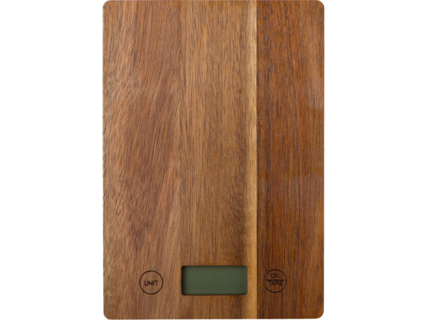 Кухонные весы из акации «Home Chef», Цвет коричневый