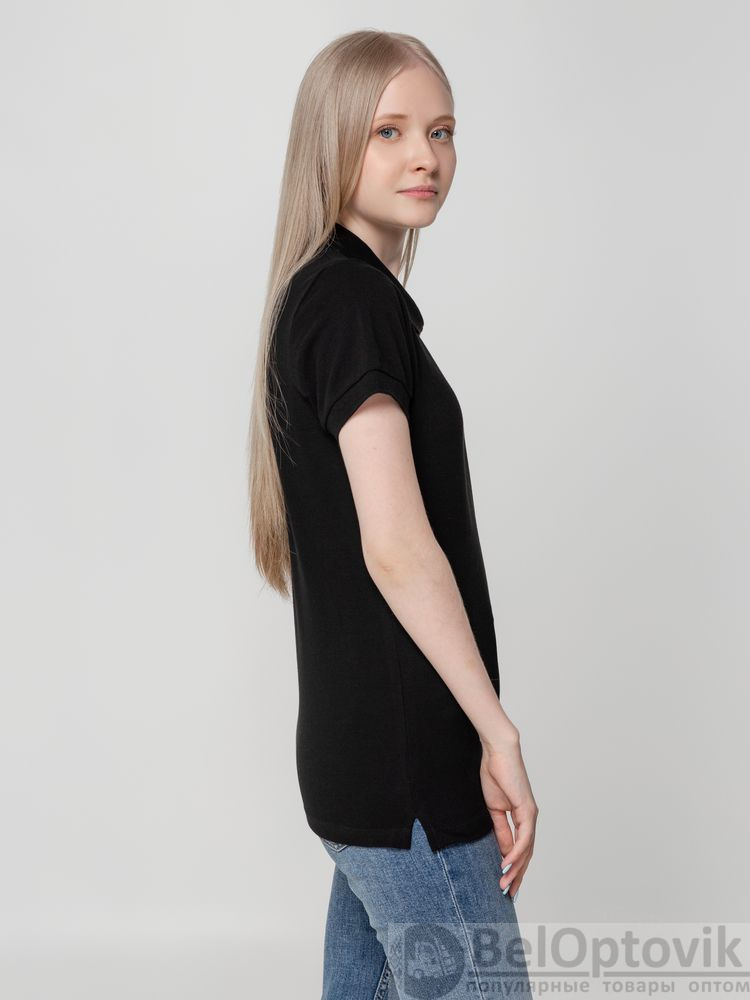 Рубашка поло женская Virma lady, черная, размер 3XL