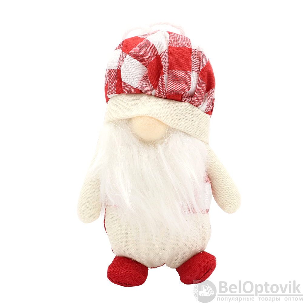 Новогоднее украшение рождественские гномы Виллен, красный