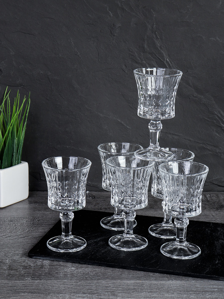 Рюмка 6 штук 120 мл / T611 /уп 24/